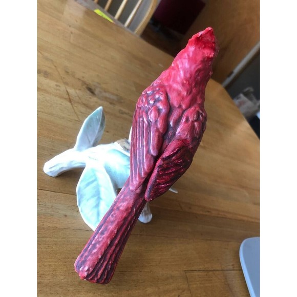 Vintage Goebel Red Cardinal Porcelain Bird Figurine 1969 West Germany - Picture 5 of 11